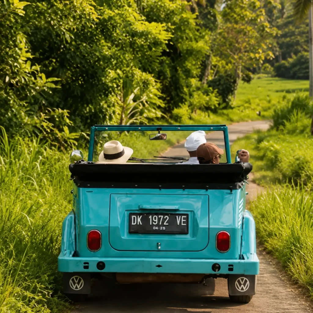 Classic car tour in East Bali